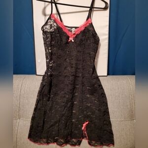 *NWOT* Black and Hot Pink/Fuchsia Lace Lingerie